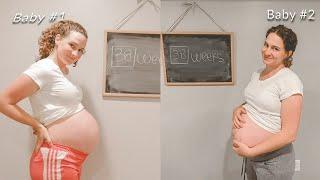 Pregnancy Belly Progression First Baby vs Second Baby  Epic Transformation
