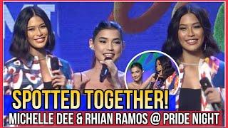 MICHELLE DEE MAY PA SNAKE WALK WITH RHIAN RAMOS spotted together sa PRIDE NIGHT BESHIE GOALS