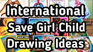 International Girl Child Day DrawingSave Girl Child Day DrawingSave Girl Child Day Poster Drawing