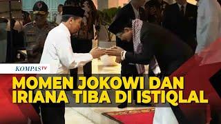 Momen Jokowi dan Ibu Iriana Tiba di Masjid Istiqlal Jakarta Disambut Imam Besar Nasaruddin Umar