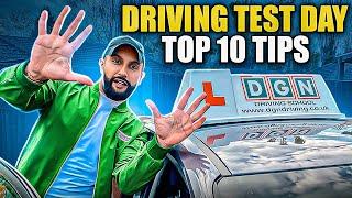 TOP 10 DRIVING TEST DAY TIPS IMPORTANT INFO