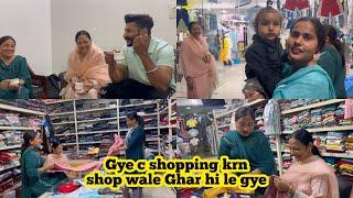 Gye c shopping krnshop wale Ghar hi le gye  Sahibjeet Te gurmehar Di Garmia Di Shopping ️