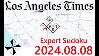 LA Times  Expert Sudoku Aug. 08 2024