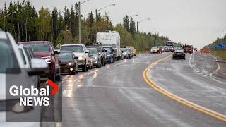 NWT wildfires Anxiety in Behchokǫ̀ as Yellowknife fire burns