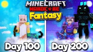 I Survived 200 Days in a FANTASY WORLD in Hardcore Minecraft... Heres What Happened