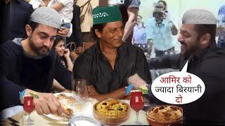 Salman Khan Shahrukh and Aamir Enjoying Biggest Iftar Party in Ramadan 2022 at Galaxy Apartment