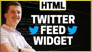 How To Add Twitter Feed To HTML Website