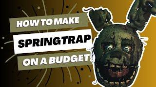 How To Make A Springtrap Cosplay Head from Five Nights at Freddys 3