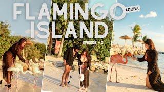 Flamingo Island - Aruba Vlog EP - 2  Renaissance Private Beach  Travel Guide  Isha and Deepak