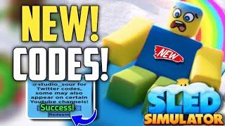 *NEW* UPDATE 10.5 ALL CODES FOR SLED SIMULATOR - 2023  ROBLOX CODES SLED SIMULATOR 2023