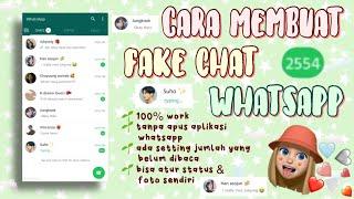 CARA MEMBUAT FAKE CHAT WHATSAPP VIRAL DI TIKTOK   GAMPANG BANGET & 100% WORK 