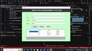 Employee Management System Using C# and MYSQL Workbench