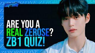 ZEROBASEONE QUIZ that only REAL ZEROSE can perfect