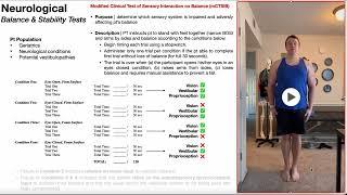 The Modified Clinical Test of Sensory Interaction in Balance mCTSIB EXPLAINED