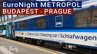 TRIP REPORT  Budapest to Prague Night Train  EN METROPOL EuroNight sleeper  ČD Sleeping car