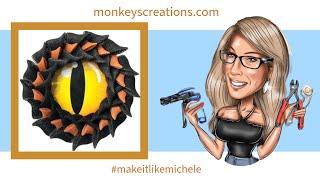 #makeitlikeMichele  DIY a Dragon Eye Wreath  #homedecor #howto