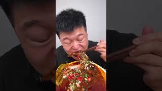 Spicy fish eating it makes me sweat