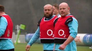 England training session at Pennyhill Park Surrey