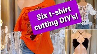 DIY Clothes Six Cut Up T-shirt Ideas for Summer.