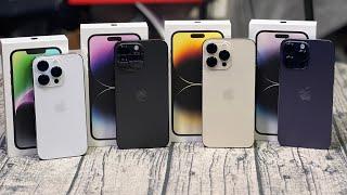 iPhone 14   14 Pro  14 Pro Max - Unboxing All The Colors and Apple Cases