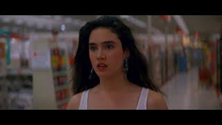 Jennifer Connelly in Tight Black Jeans Rollerblading in Target Scene in Career Opportunities 1991