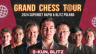 2024 SUPERBET RAPID & BLITZ POLAND  5-KUN OZBEK TILIDA #grandchesstour