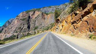 Million Dollar Highway Scenic Drive 4K  Silverton to Ouray & Montrose Colorado  San Juan Skyway