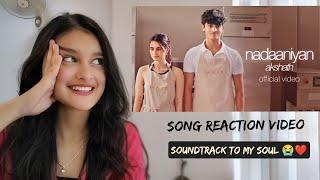 Nadaaniyan song reaction  Akshat  Aisha Ahmed