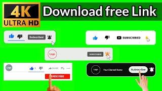 Top 5 Subscribe Button Green Screen  Green Screen subscribe button No Copyright Free Download