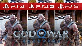 God of War Ragnarok Comparison - PS5 vs. PS4 Pro vs. PS4  Resolution Mode vs. Performance Mode