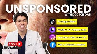 Dr. Qazi discusses Collagen Fillers Subcision Stem Cells  Dr. Qazi Unsponsored Live  10.16.2024