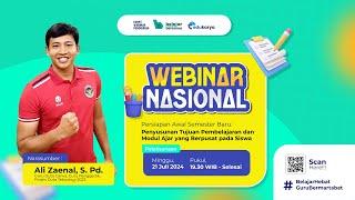 Webinar Penyusunan Tujuan Pembelajaran dan Modul Ajar yang Berpusat pada Siswa