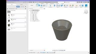 Fusion 360 Tutorial - Flower Pot