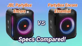 JBL PartyBox Encore Specs Vs JBL PartyBox Encore Essential Specs Compared