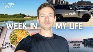 VLOG car troubles provincetown trip healthy meal prep