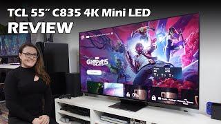 TCL Mini LED C835 Google TV Review  55inch 4K Gaming Display