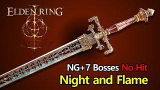 Elden Ring - Sword of Night and Flame vs NG+7 bosses fights #eldenring #gaming