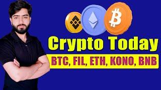 Crpto Market Latest News Update  BTC ETH FIL KONO  Crypto Analysis  Charting  TPS