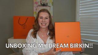 UNBOX MY DREAM HERMES BIRKIN WITH ME