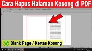 CARA MENGHAPUS HALAMAN ATAU KERTAS KOSONG DI PDF