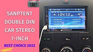 SANPTENT Double Din Car Stereo 7-Inch Review & Instructions Manual  Car Radio Audio Receiver