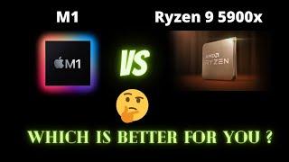 Which one is best for you?Apple M1 vs Ryzen 9 5900Xbest processors