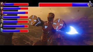 AVENGERS INFINITY WAR - Battle on Titan ... With Healthbars  Avengers vs Thanos HD