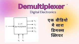 Introduction to Demultiplexer  1x2 DeMUX  Digital Electroincs