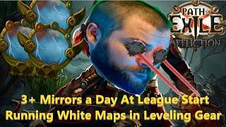 PoE 3.23 How to Farm 3+ Mirrors a Day at League Start While Running White Maps in Leveling Gear