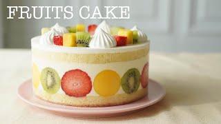 눈에띄네 과일 생크림 케이크 How to Make Fruits Cake.