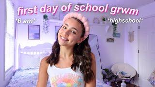 get ready with me for the first day of school *grwm* *vlog*