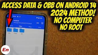 Android 14 How to Access Android Data & OBB Folders  Without Root  NO Computer  2024 Guide