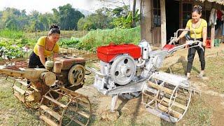 Mechanical Girl Repair Complete Old Full Restoration Plow Machine - Repaired agricultural machine