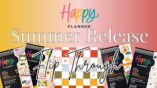 Happy Planner 2024 Summer Release Planner & Sticker Book Flip Through